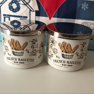 2 French Baguette Candle